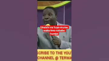 Unaishi Na Huyo Mume Wako Kwa Sababu Humjui Pastor Daniel Mgogo 