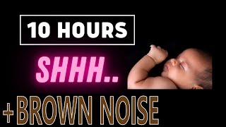 SHHH SOUND FOR BABY SLEEP | SHHH LAYERED BROWN NOISE FOR BABIES 10 HOURS BLACK SCREEN Sleep Sounds screenshot 5