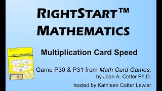 RightStart Math Card Games - Multiplication Card Speed