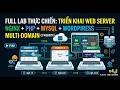 FULL LAB THỰC CHIẾN: TRIỂN KHAI WEB SERVER NGINX + PHP + MYSQL + WORDPRESS MULTI DOMAIN (3 WEBSITE)