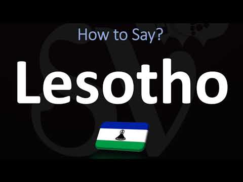 Video: Wie spricht man Lesotho aus?