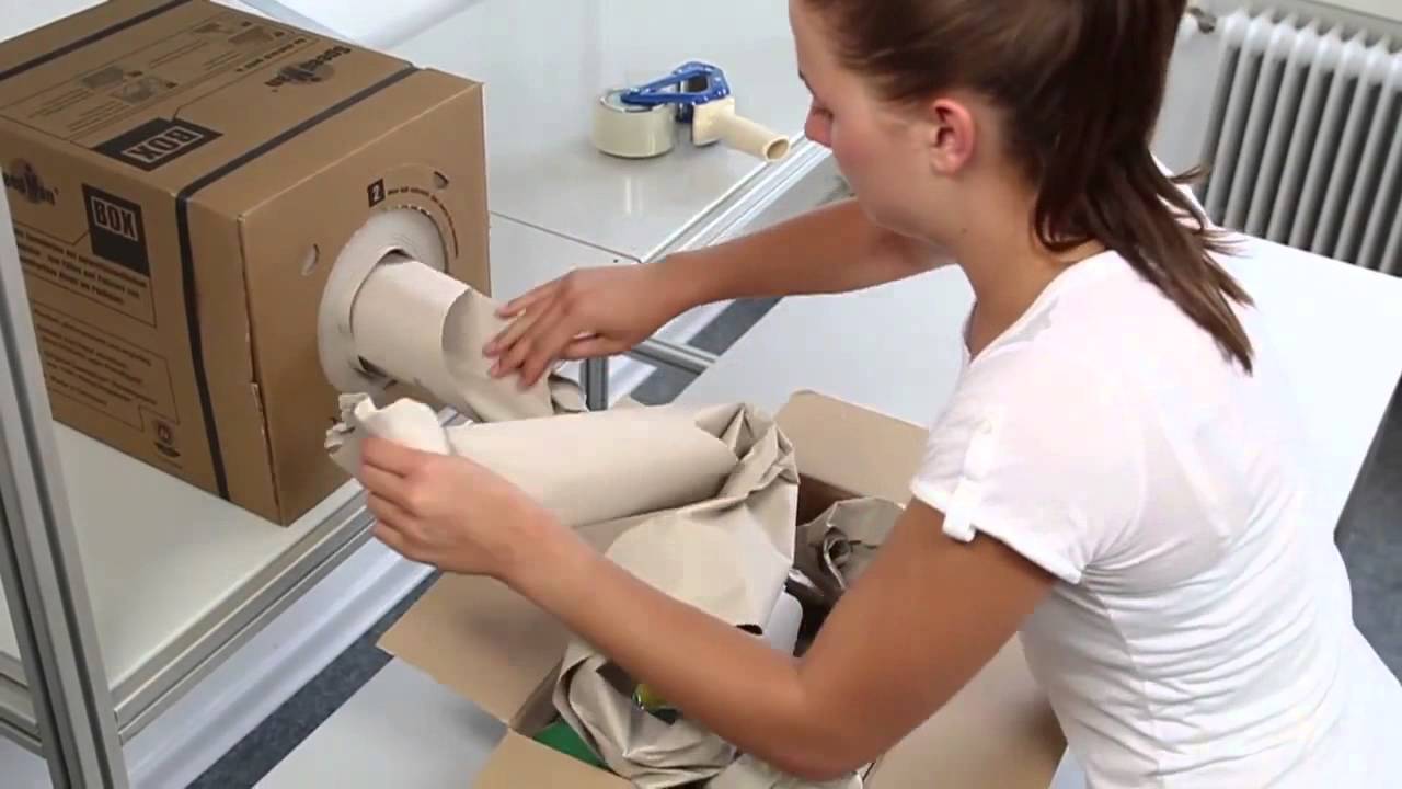 SpeedManBox - Mobiles System zum Polstern von Paketen