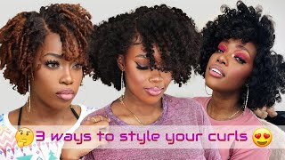 Must see! How to style your curls. See @Mary K. Bella how to achieve 3 curls on Hergivenhair wigs!