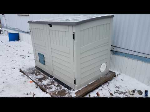 DIY Quiet Suncast Ventilated Home Generator Storage Shed 