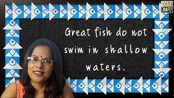 Beautiful FISH Design for Bulletin Board | 5 - Minutes Design | DIY