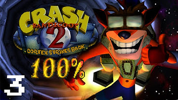 Crash Bandicoot 2: Cortex Strikes Back - 100% Walkthrough - Part 3