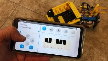 Yahboom M_bit app/Superbit Microbit and VEX Hexbug Dump Truck, LEGO Technics motors and wheels.