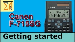 Canon F-715SG Scientific Calculator 2-Line Display inc Case School GCSE A-Level 