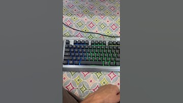 How to turn on RGB lights on Zebronics transformer keyboard #gamingkeyboard #zebronics