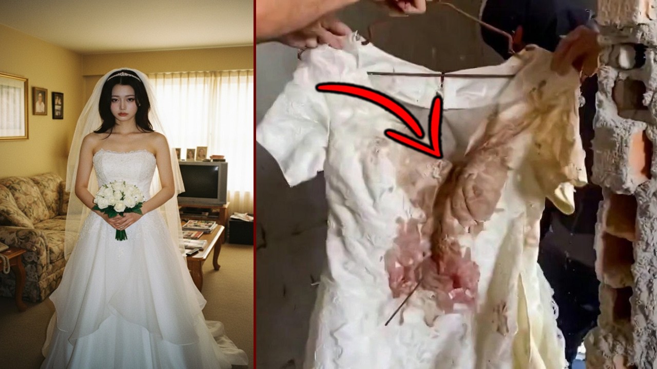 彼女は結局、自分の結婚式に出席できなかった——10年後、彼女のドレスは壁の中で見つかった...