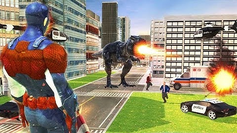 Super Captain Hero Flying Robot Rescue Mission | Us Police Captain Hero - Android GamePlay