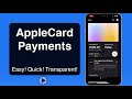 AppleCard Payments Tutorial - Easy! Quick! Transparent!