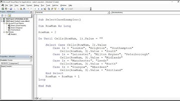 Excel VBA Select Case Statement - Two Examples