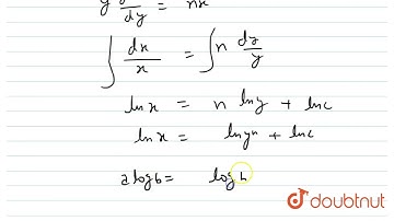 Suppose a curve whose sub tangent is n times the abscissa of the point of contact and passes thr...