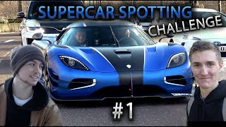 $5Million Koenigsegg One:1 on the Streets! - Supercar Spotting Challenge #1 w/ @SCOOTSUPERCARS