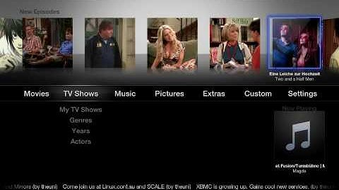 XBMC Skin XTV3: Home Preview