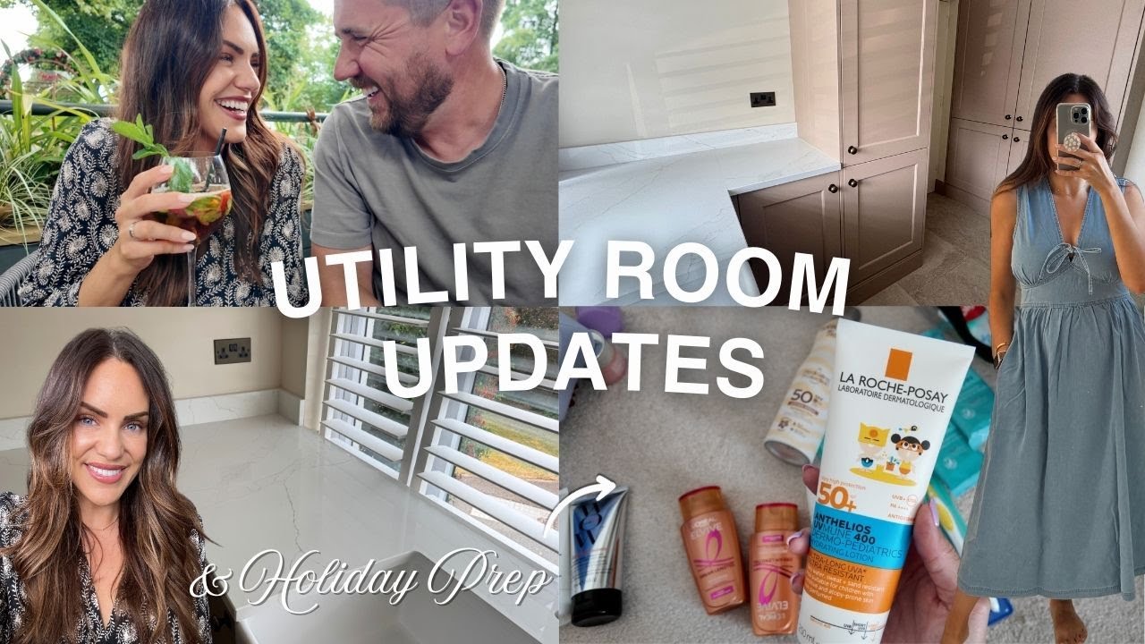 Utility Room Renovation Worktop Installation Day! Summer Holiday Prep and Date Night
