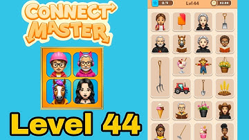 Connect master match puzzle level 44 solution walkthrough 
