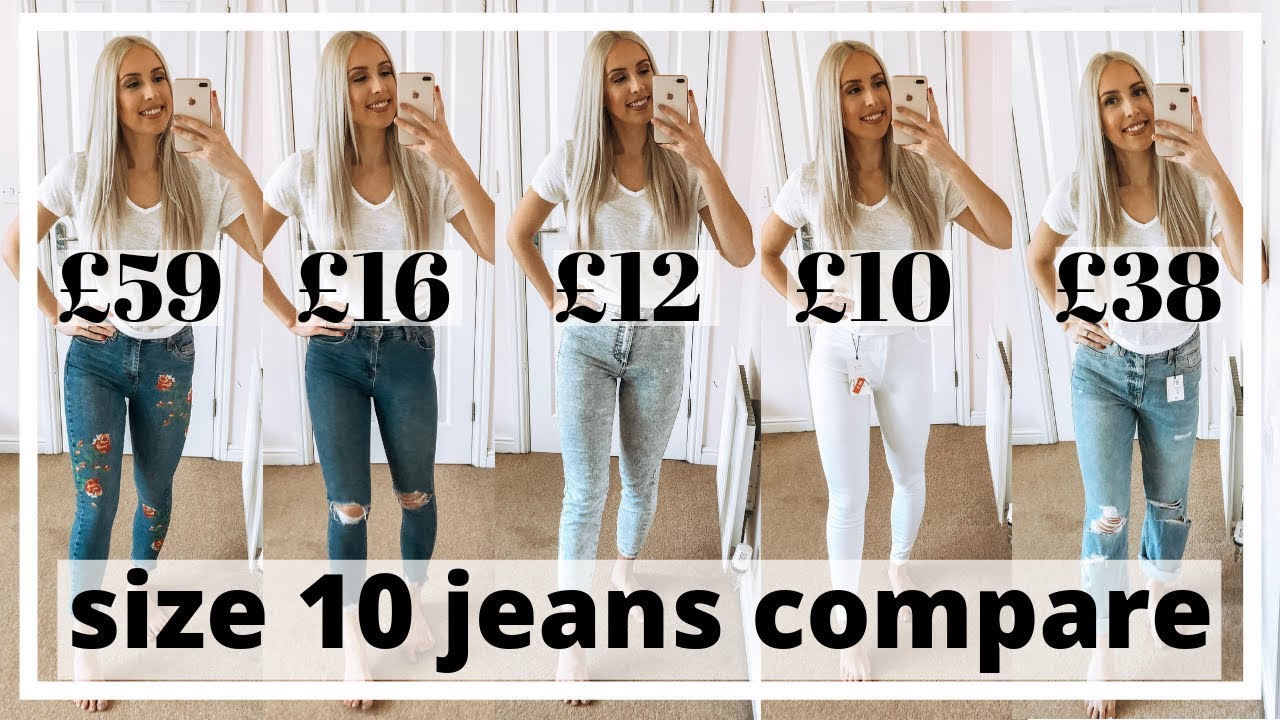 TRYING SIZE 10 JEANS FROM 7 STORES