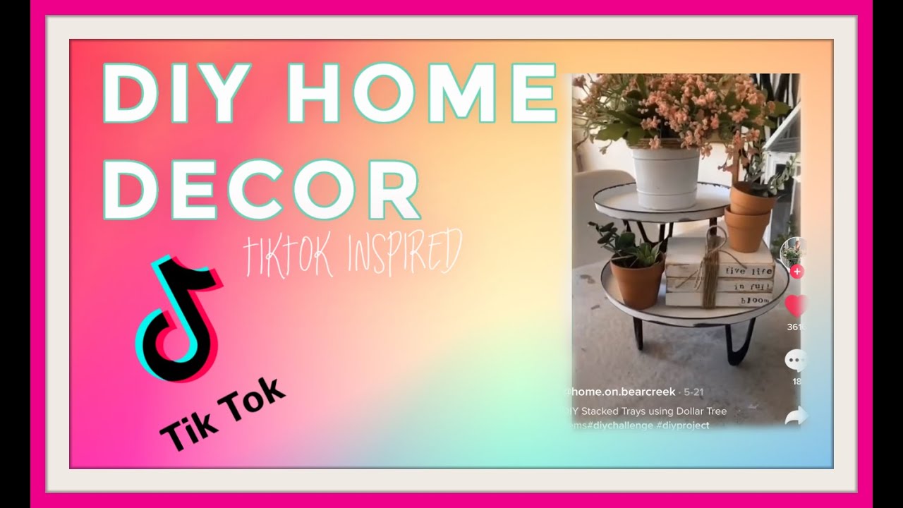 🏡DIY HOME DECOR // TIKTOK INSPIRED 🏠 YouTube