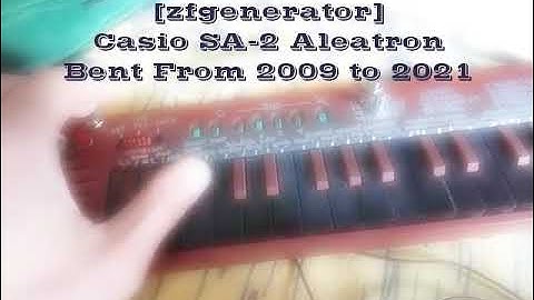[zfgenerator] - Casio SA-2 Aleatron - Crash Buttons Test - Zufallsgenerator