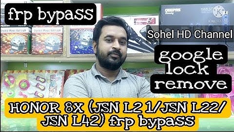 honor 8X(JSN-L21/L22/L42) frp bypass/google lock remove. No file download without pc
