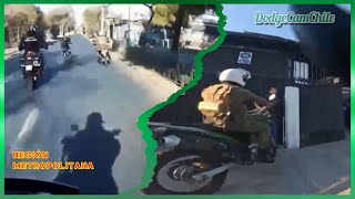 PERSECUCIÓN a motorista en la Región Metropolitana.