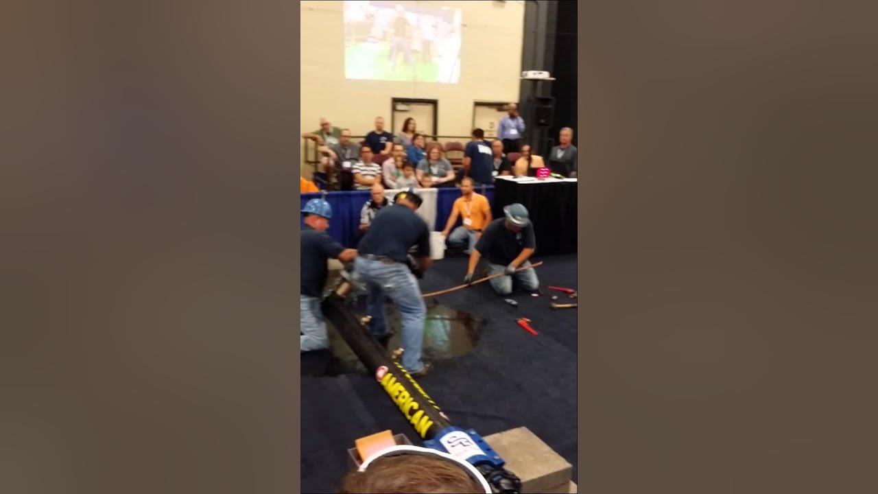 Pipe Tapping Contest 2015 AWWA Conference Duluth YouTube