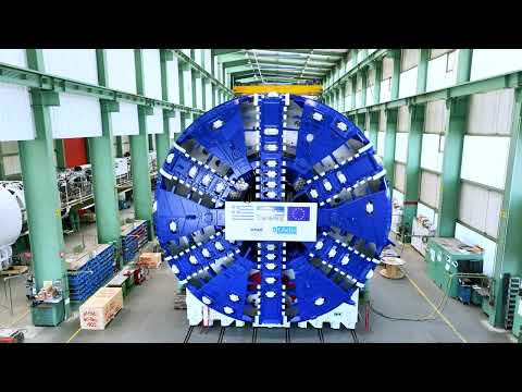 The S1323-A Tunnel Boring Machine built for the Athens Metro Line 4