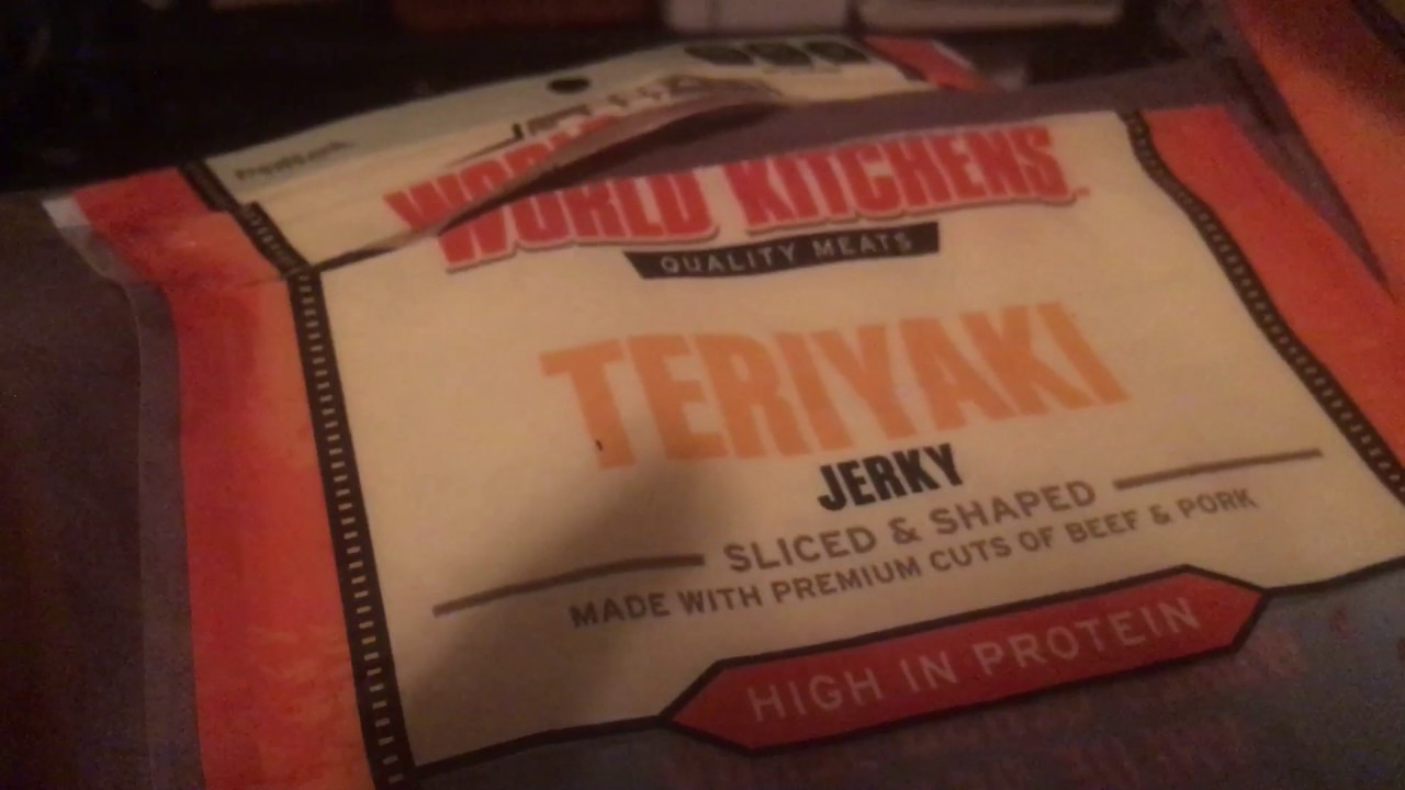 Food Review World Kitchen Quality Meats Teriyaki Jerky YouTube