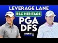 RBC Heritage PGA Leverage Lane | DraftKings &amp; FanDuel DFS | Single-Entry GPP Strategy
