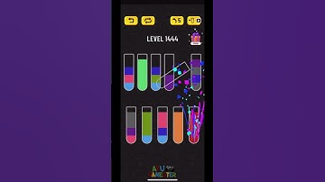 Water Sort Puzzle Level 1444 Will Test Your Skills! 💪 Master It Now #shorts