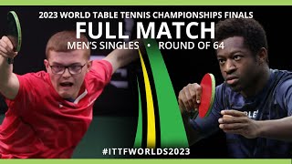 FULL MATCH | Alexis LEBRUN vs Ibrahima DIAW | MS R64 | #ITTFWorlds2023