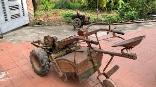 Restoration the Rusty Old Tiller // Complete Restoration of Ancient Farming Machine