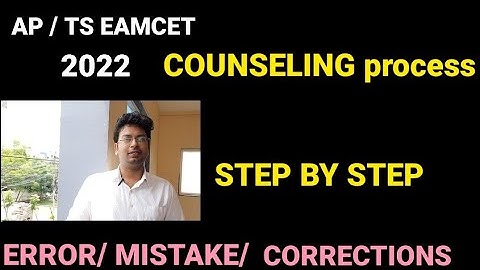 eamcet 2022 counseling process|eamcet 2022 counseling mistakes corrections|#tseamcet2022 #apeamcet