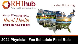 2024 Physician Fee Schedule Final Rule