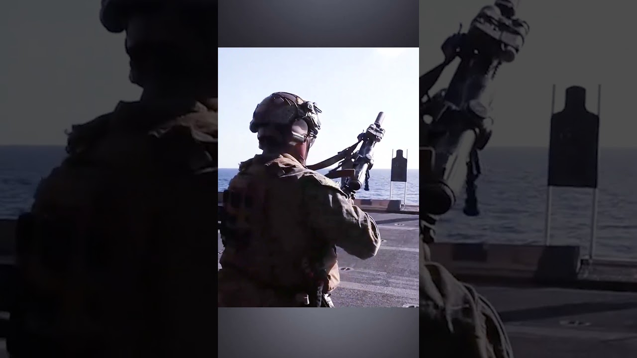 Agility training on the ship's deck 