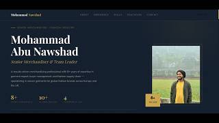 Professional Portfolio Website Design using HTML CSS JavaScript