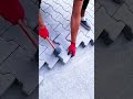 Arranging paving blocks neatly for durable pathway construction