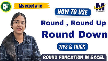 How To Round Numbers In Excel | How to use Round Roundup and Rounddown Formula #excel @msexcelwire