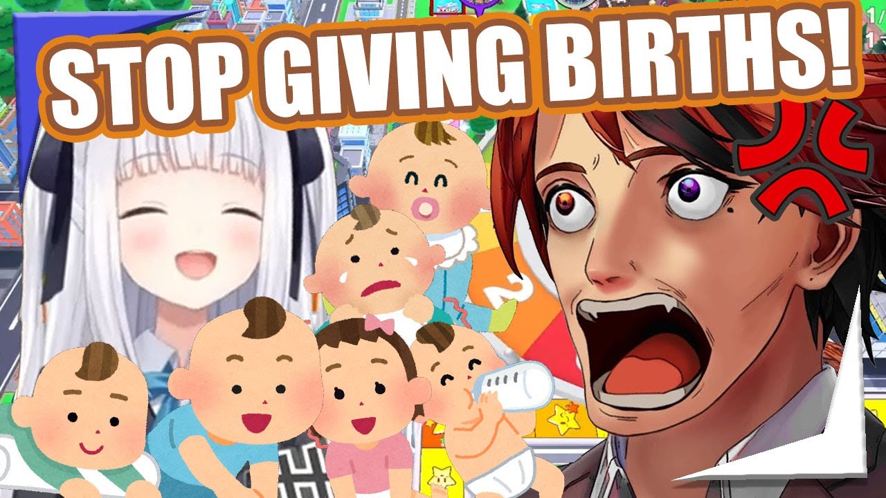 Roberu gets curbstomped by Mea and CPU in G̶a̶m̶e̶ ̶o̶f̶ ̶L̶i̶f̶e̶ Baby Making Game【Holostars ENSub】