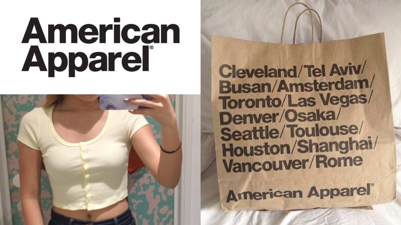 My First & Last American Apparel Haul + Try On - YouTube