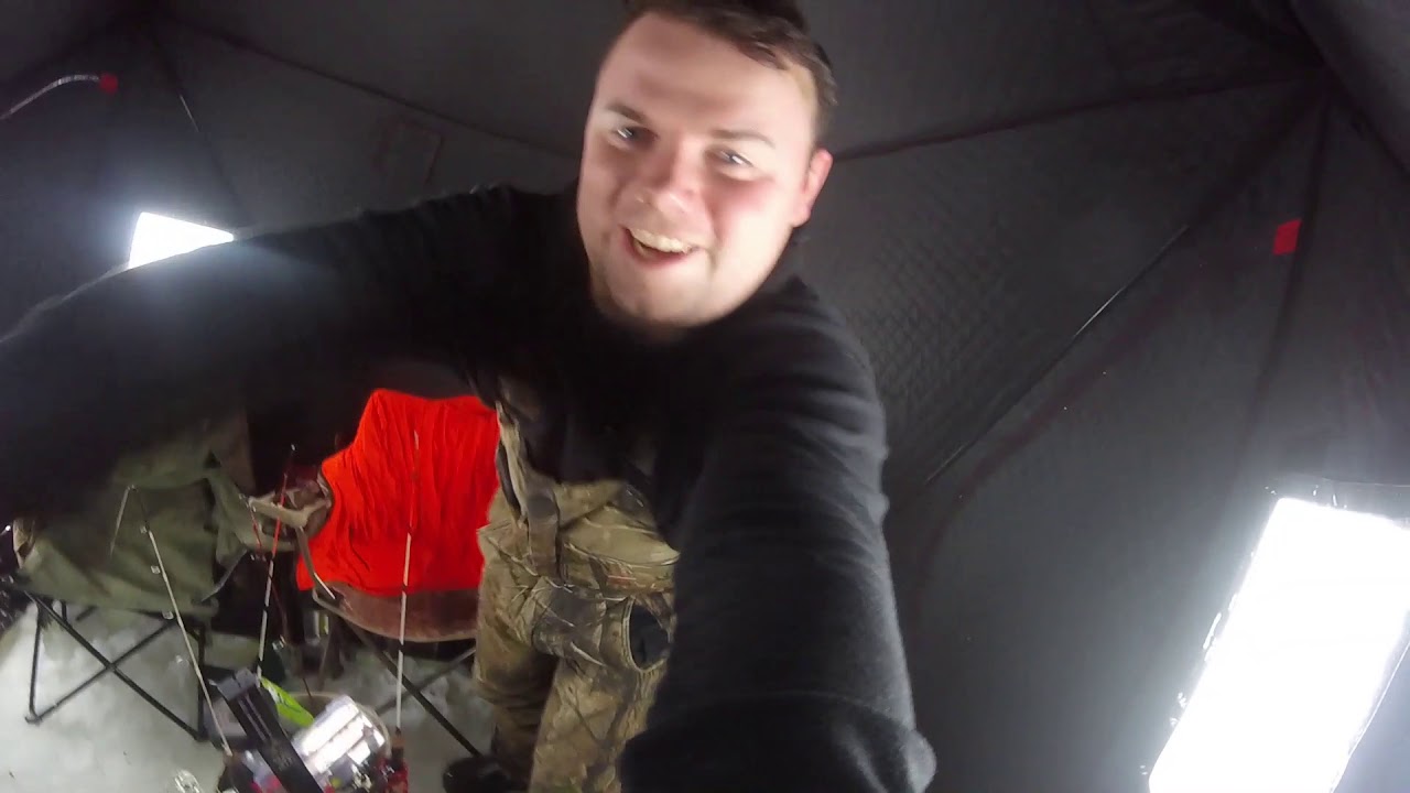 FIRST EVER WALLEYE!!!!! Ice Fishing Upper Peninsula 2020 YouTube