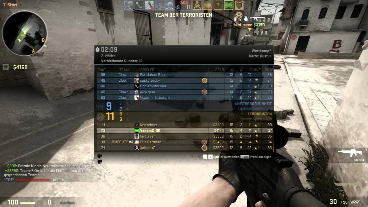 CS:GO Wettkampf: Kenschnet - JohnnixD - VenomX vs.Clan