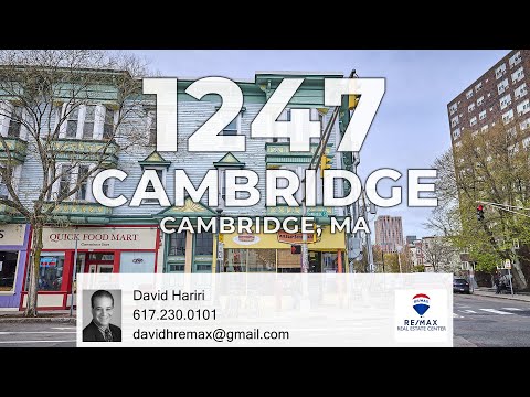 1247 Cambridge Street, Cambridge, MA home video tour