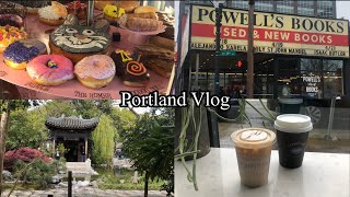 [Portland Vlog] 포틀랜드 브이로그/ 미국유학생의 봄방학 여행/ Voodoo Donut, Stumptown, Powell’s bookstore, Tokyo Sand