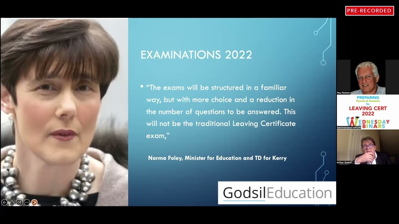 Preparing Parents & Students for Leaving Cert 2022