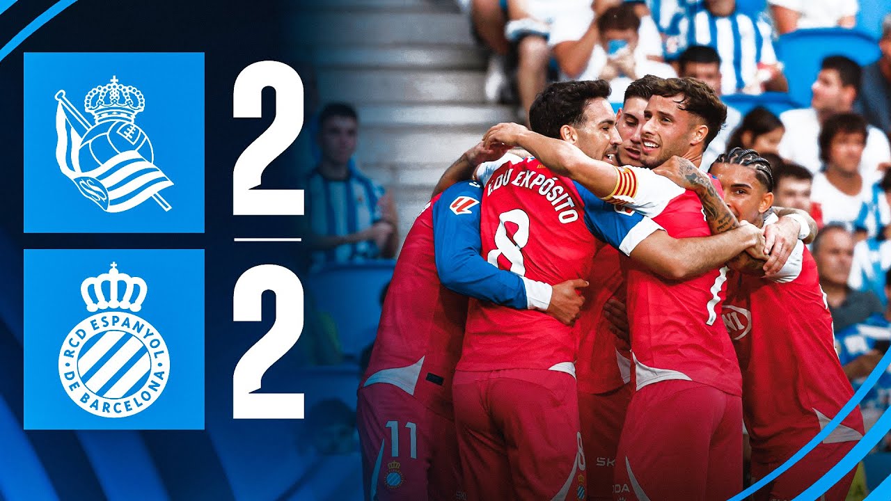 ⚽️ RESUM J2 | Real Sociedad 2-2 RCD Espanyol | #LaLigaHighlights - YouTube