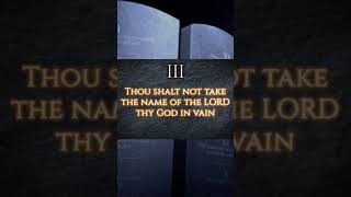 The 10 Commandments Of God  shorts