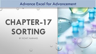 Chapter 17 Sorting